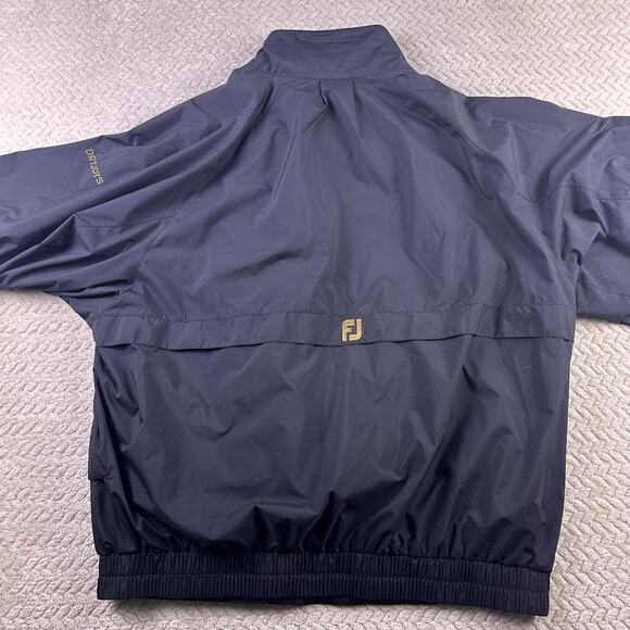 DryJoys FootJoy Men’s Golf Jacket Rain Wind Lined Button Front Large - Picture 7 of 16